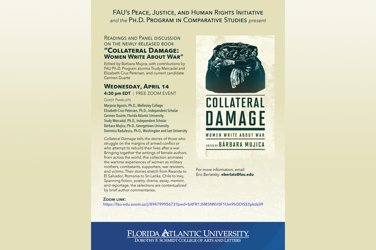 Readings and Panel discussion on the newly released book “Collateral Damage: Women Write About War”