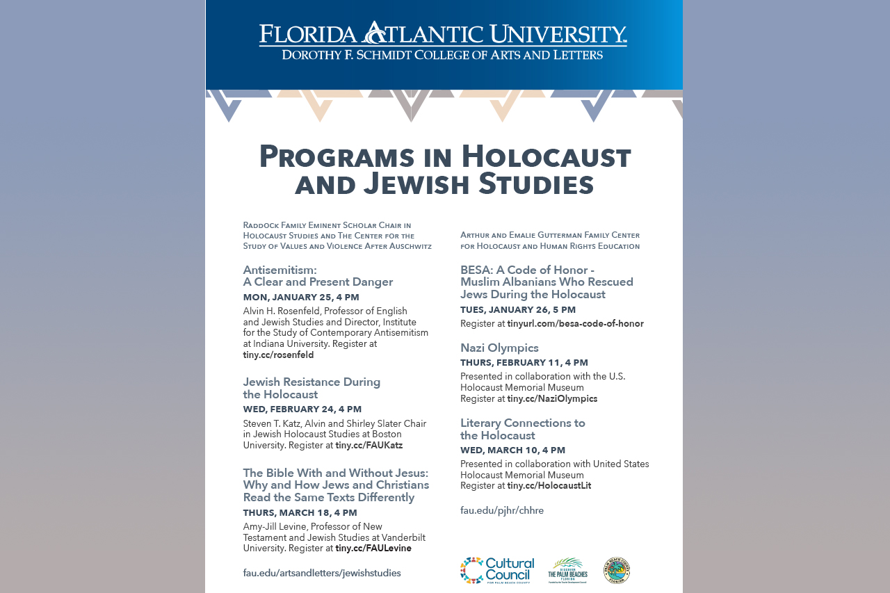 Programs in Holocaust and Jewish Studies